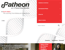 Tablet Screenshot of patheon.com